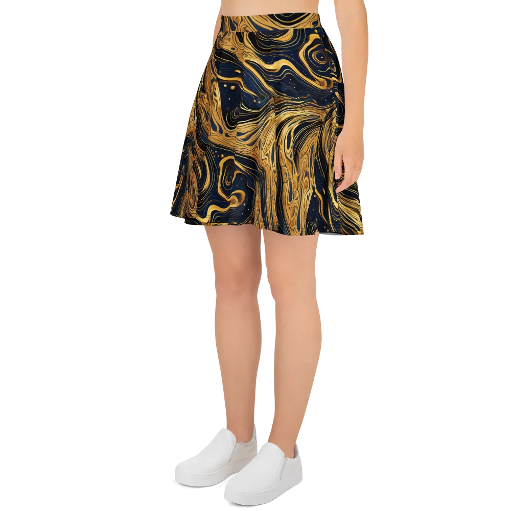 Nocturne Vein on Skater Skirt — Left