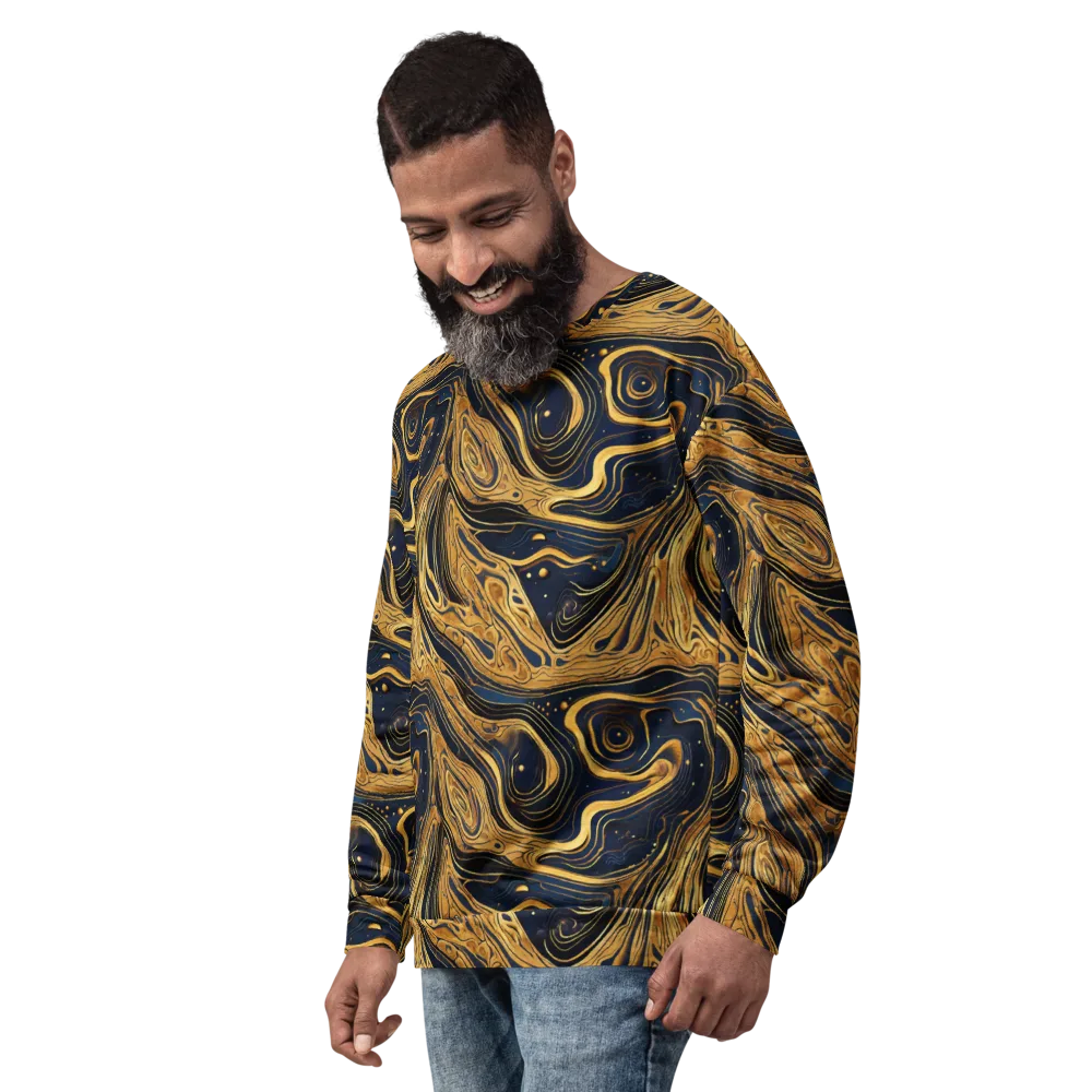 Nocturne Vein on Sweatshirt — Left Front