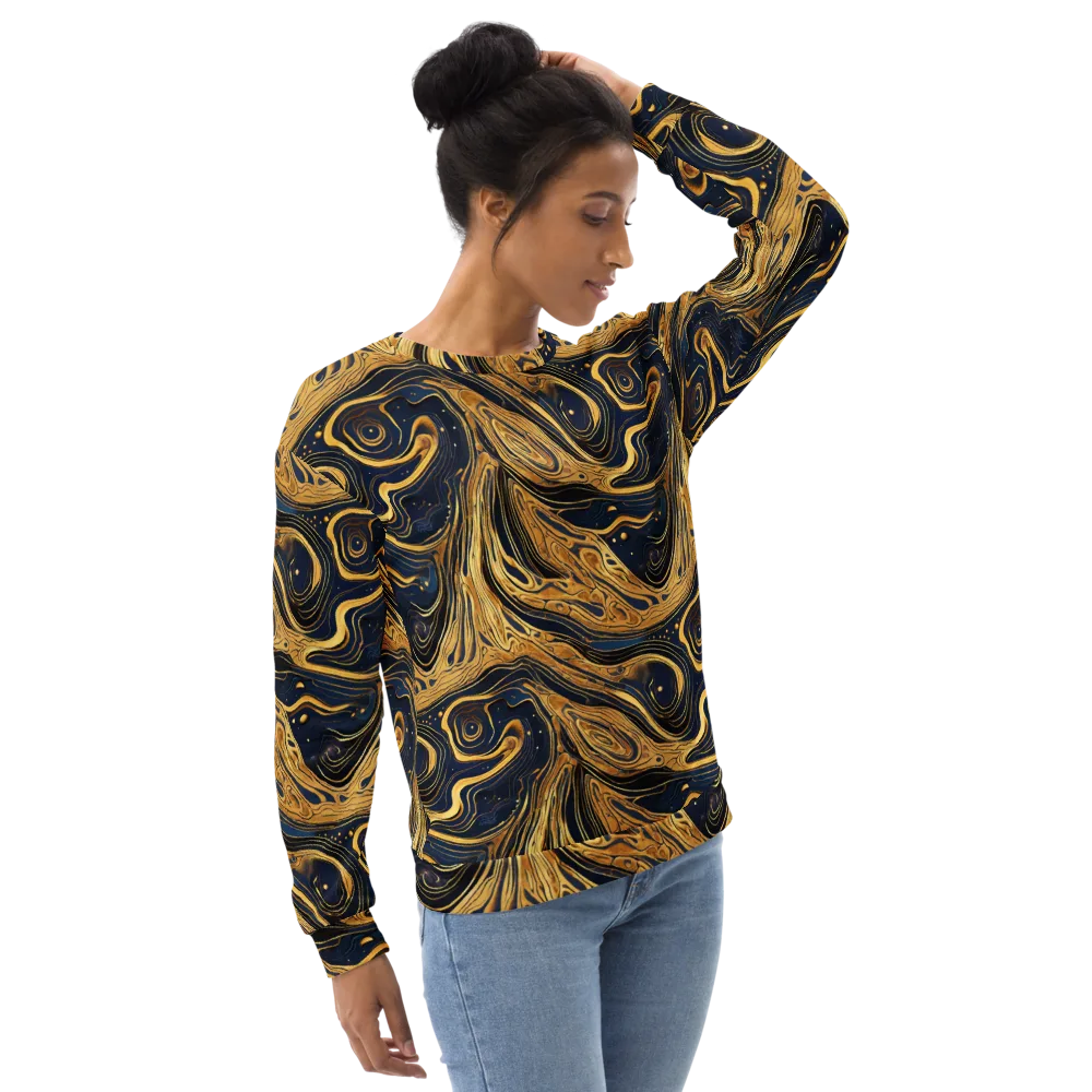 Nocturne Vein on Sweatshirt — Right Front