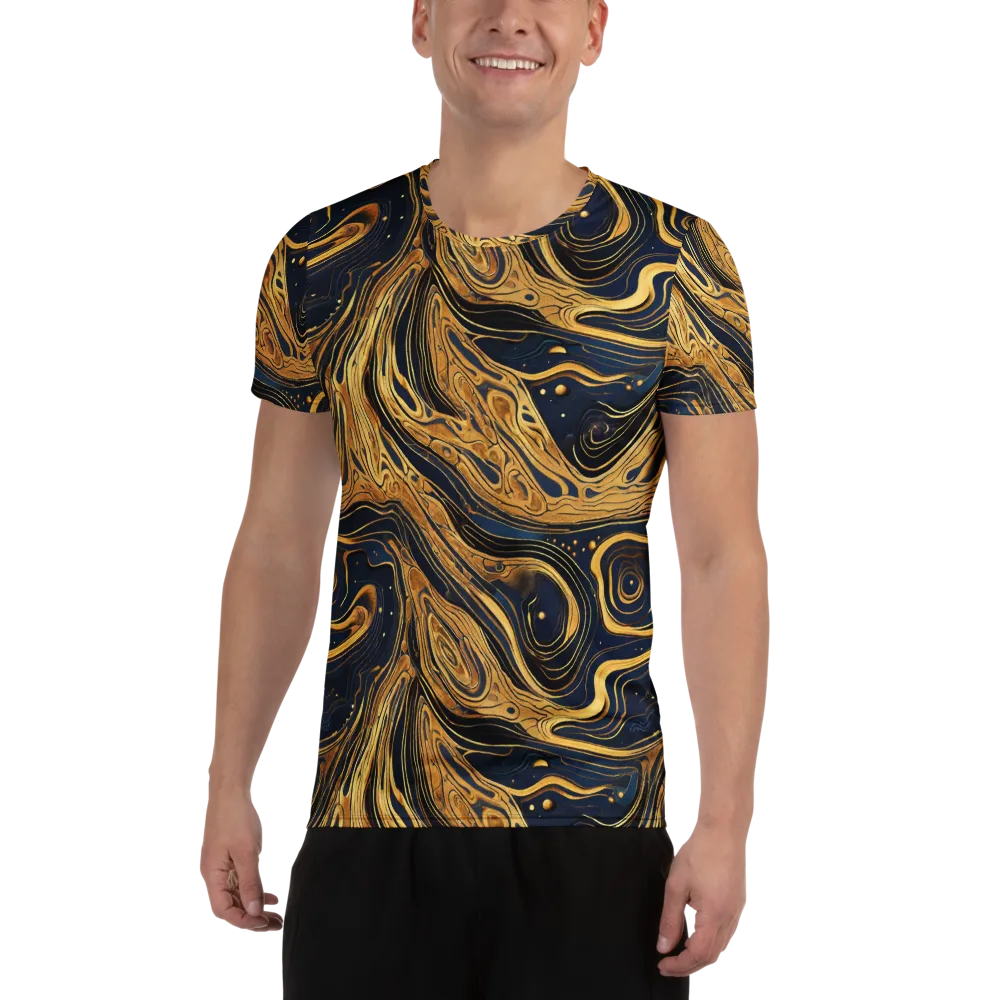 Nocturne Vein on Men's Athletic T-Shirt — Front
