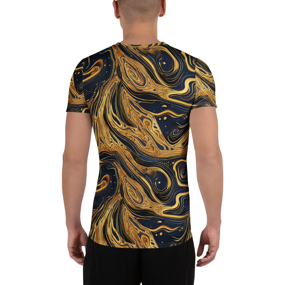 Nocturne Vein on Men's Athletic T-Shirt — Back