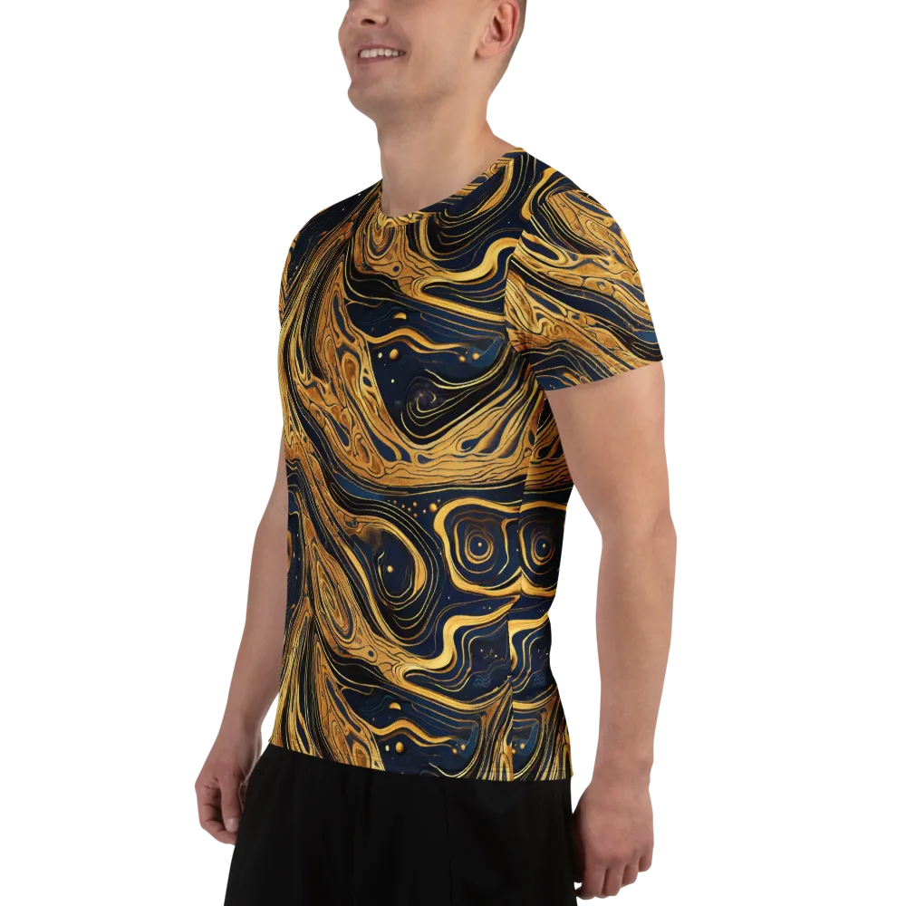 Nocturne Vein on Men's Athletic T-Shirt — Left