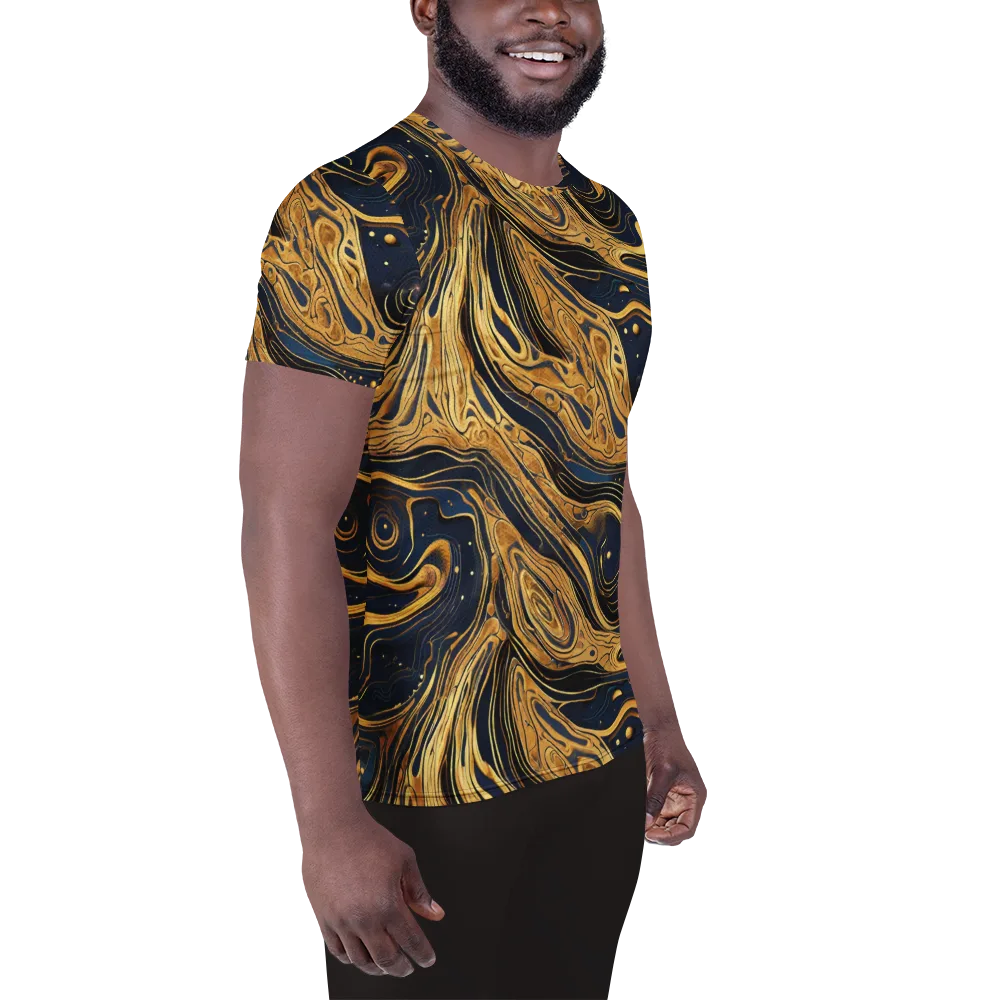 Nocturne Vein on Men's Athletic T-Shirt — Right