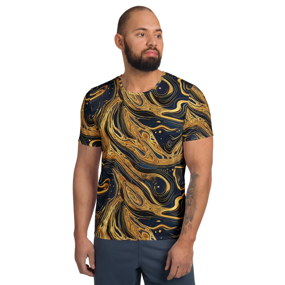 Nocturne Vein on Men's Athletic T-Shirt — Front