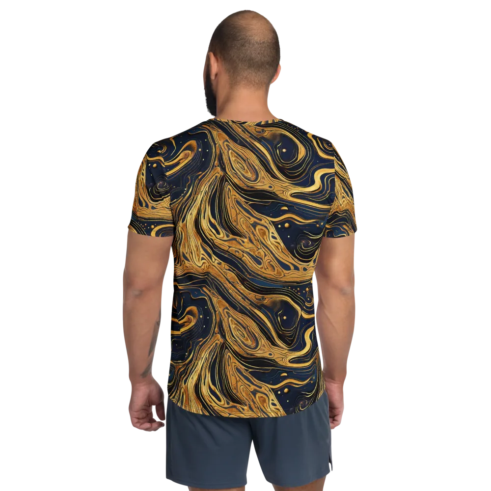 Nocturne Vein on Men's Athletic T-Shirt — Back