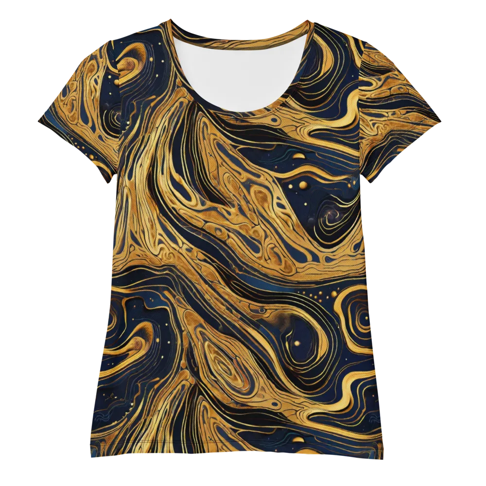 Nocturne Vein on Women's Athletic T-Shirt — Front