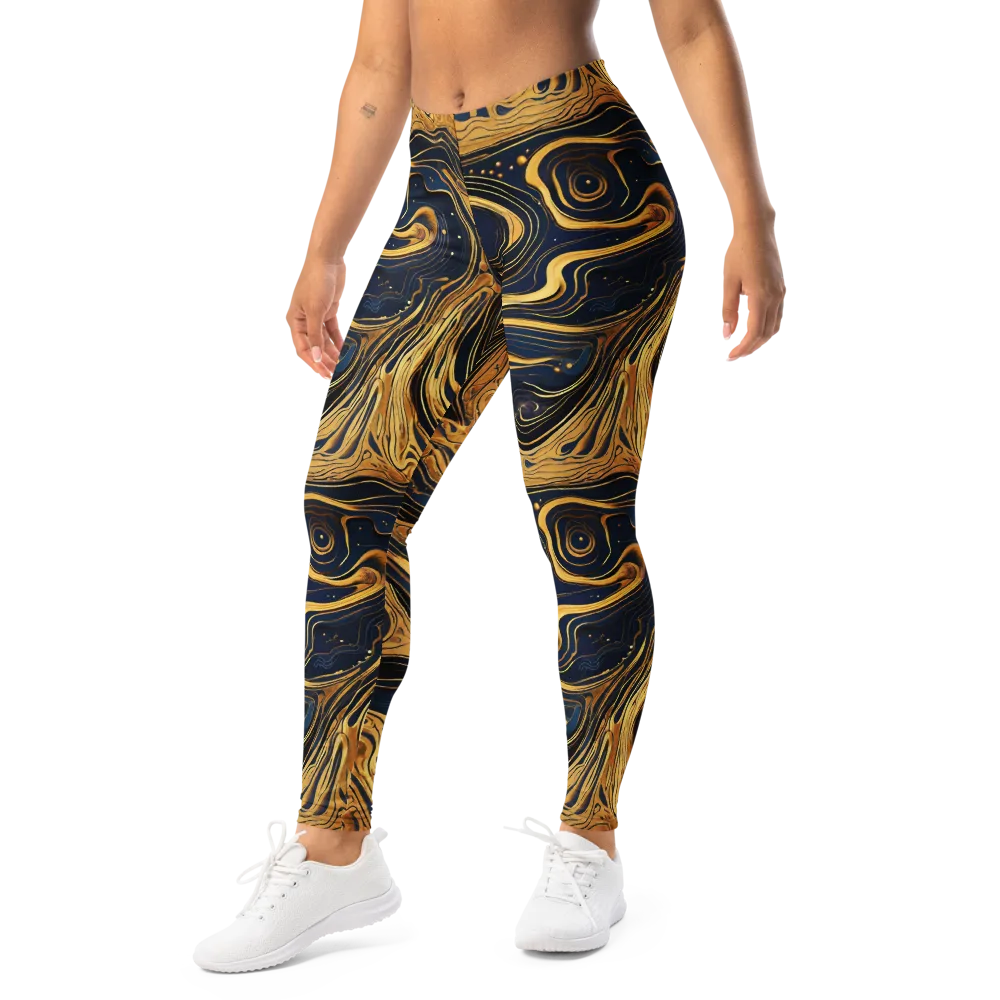 Nocturne Vein on Leggings — Left Front