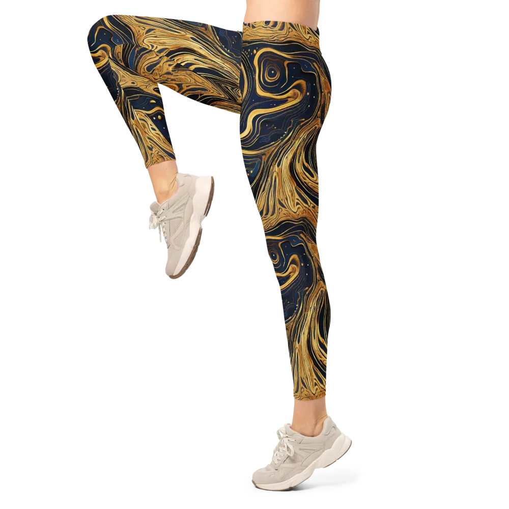 Nocturne Vein on Leggings — Left