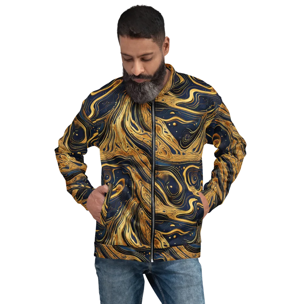 Nocturne Vein on Bomber Jacket — Front