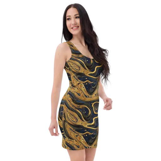 Nocturne Vein on a Bodycon Dress