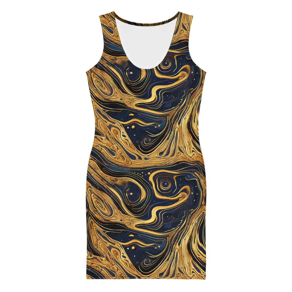 Nocturne Vein on Bodycon Dress — Front