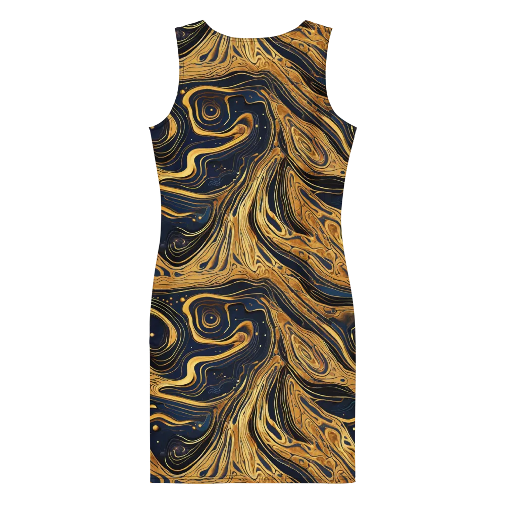 Nocturne Vein on Bodycon Dress — Back