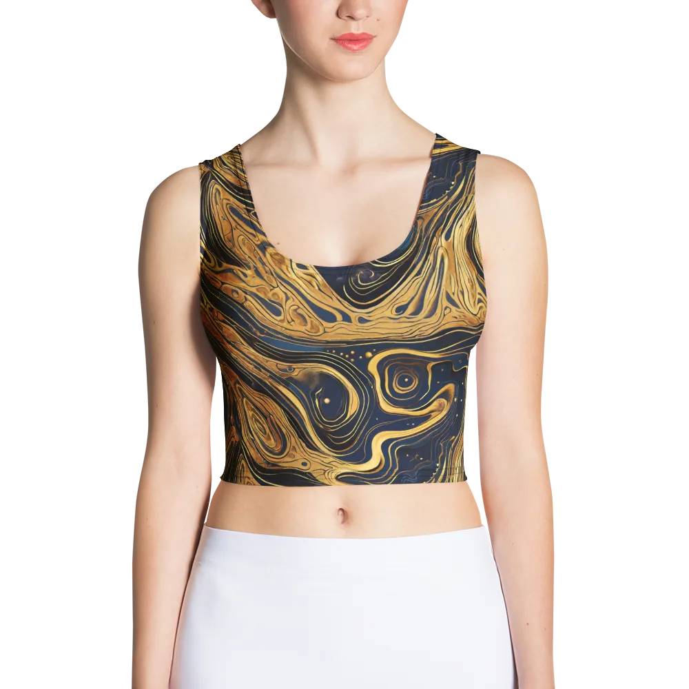 Nocturne Vein on Crop Top — Front