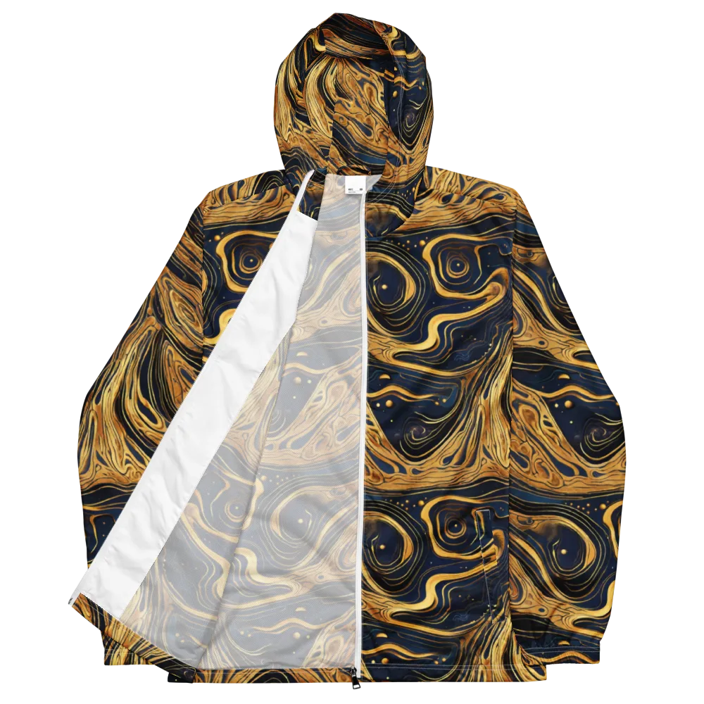 Nocturne Vein on Men's Windbreaker — Front