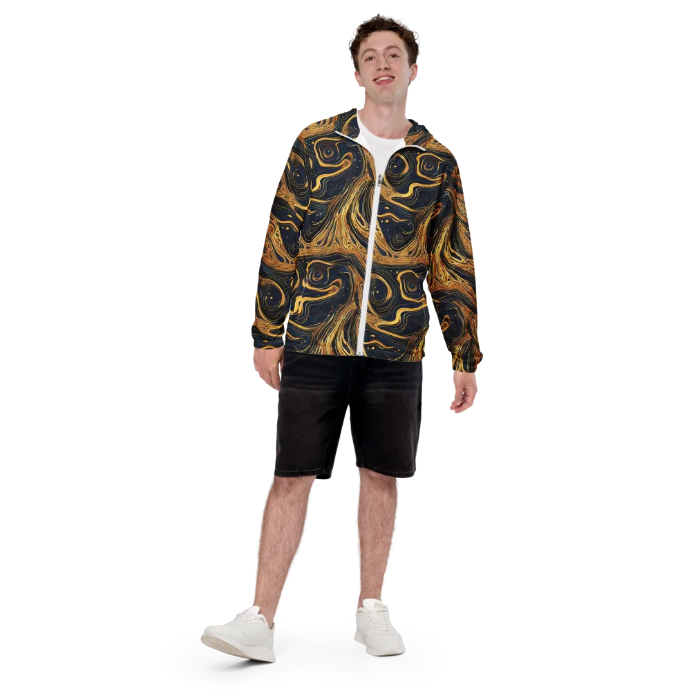 Nocturne Vein on Men's Windbreaker — Front