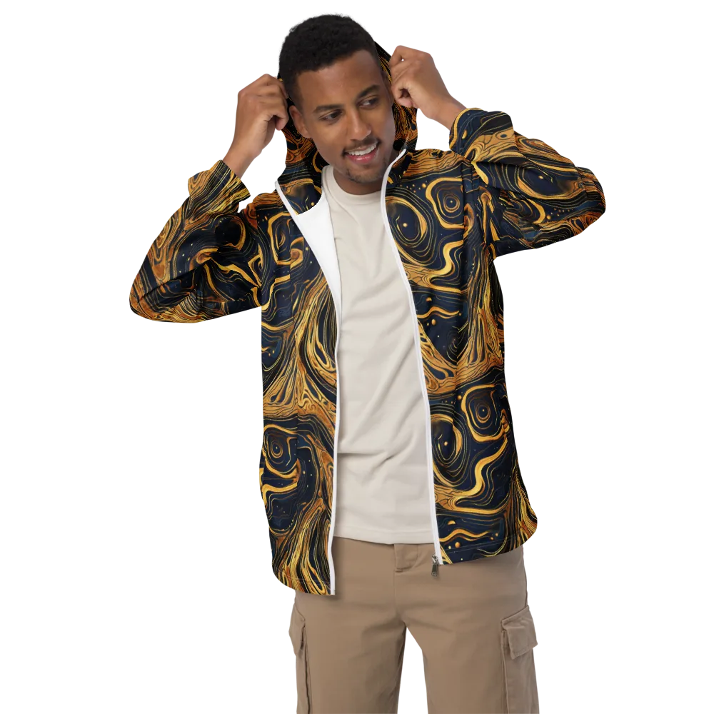 Nocturne Vein on Men's Windbreaker — Front