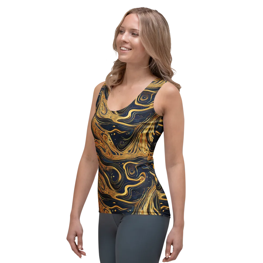 Nocturne Vein on Women's Tank Top — Left Front