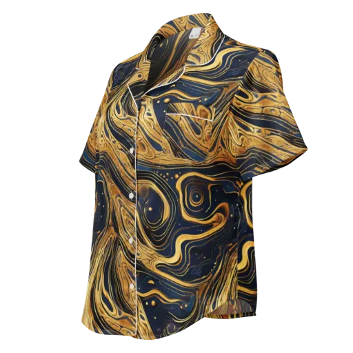 Nocturne Vein on a Women's Short Sleeve Pajama Top