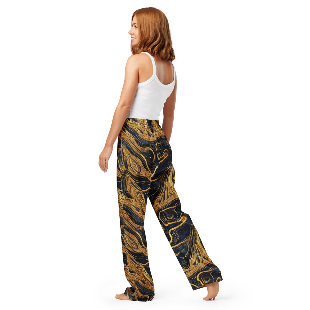 Nocturne Vein on Women's Pajama Pants — Back