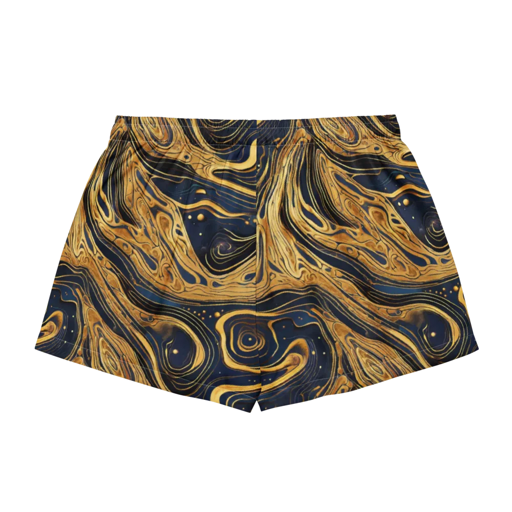 Nocturne Vein on Women's Pajama Shorts — Back