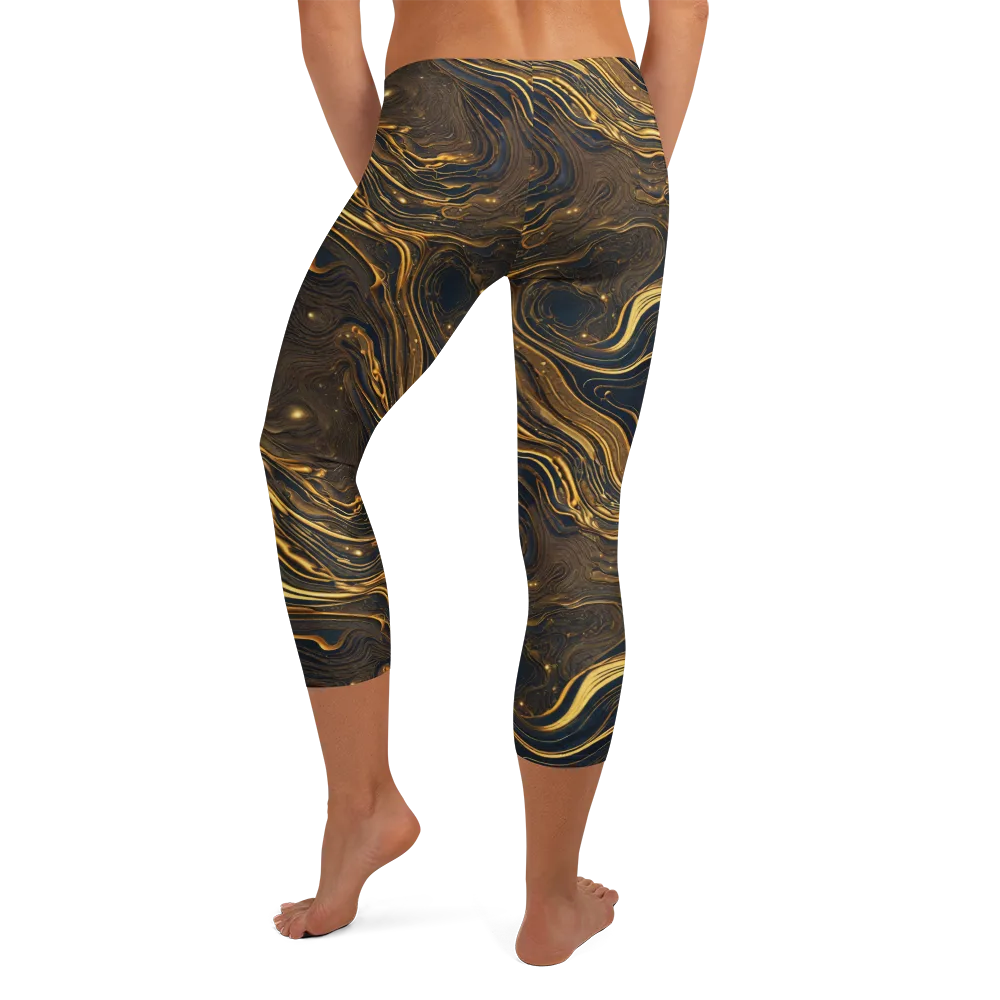 Auric Undertow on Capri Leggings — Back