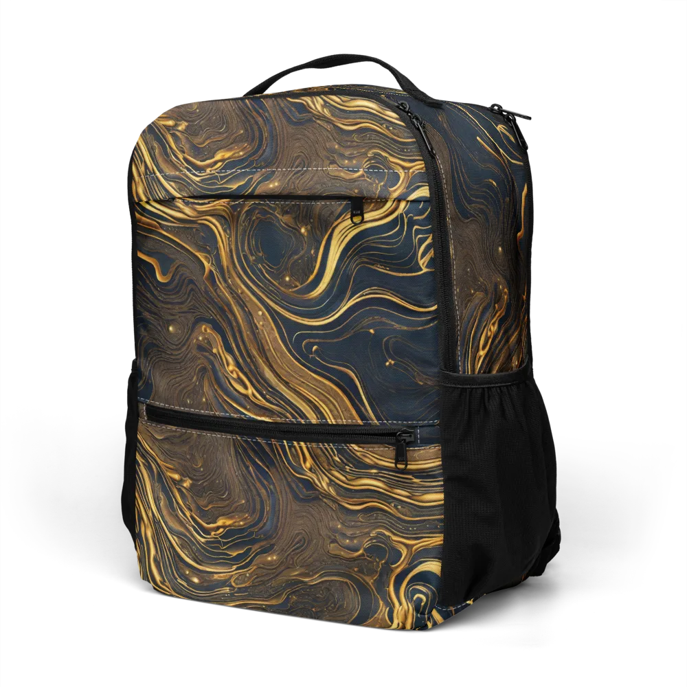 Auric Undertow on Utility Backpack — Left Front