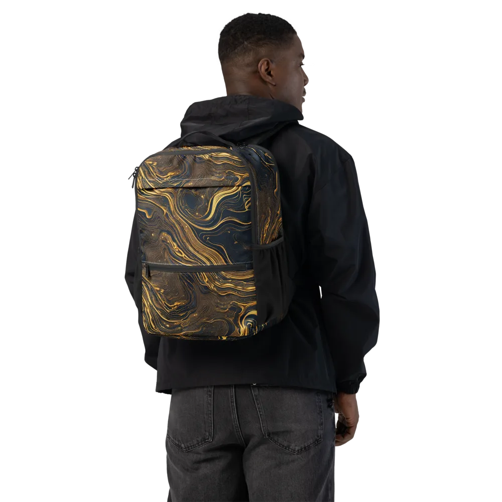Auric Undertow on Utility Backpack — Back