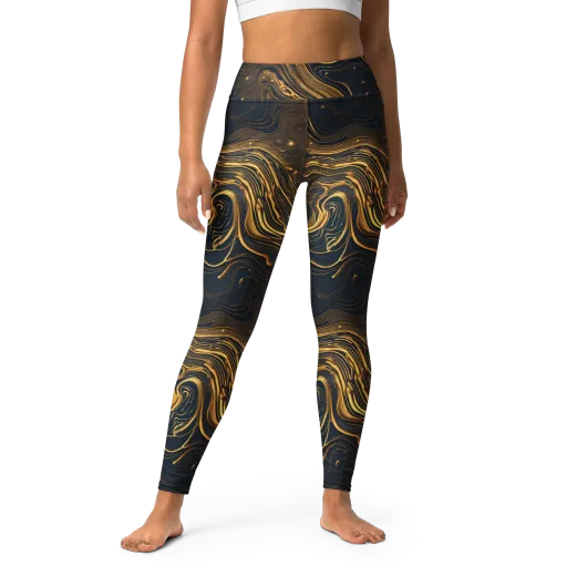 Auric Undertow on a Yoga Leggings