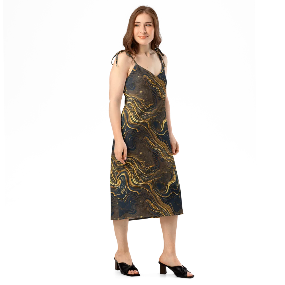 Auric Undertow on Slip Dress — Right Front