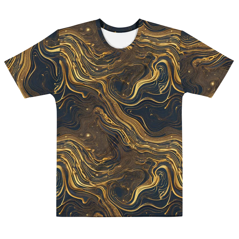 Auric Undertow on Men's Cotton Crew Neck T-Shirt — Front