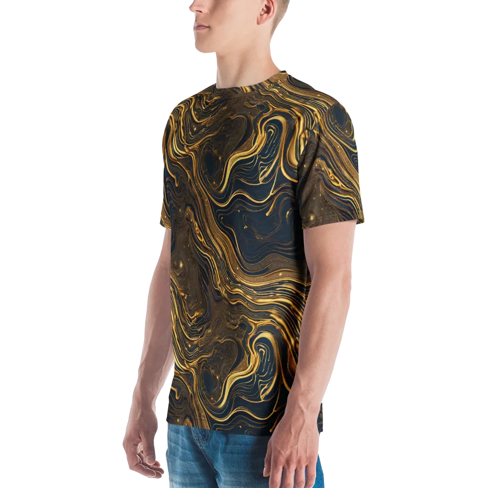 Auric Undertow on Men's Crew Neck T-Shirt — Left