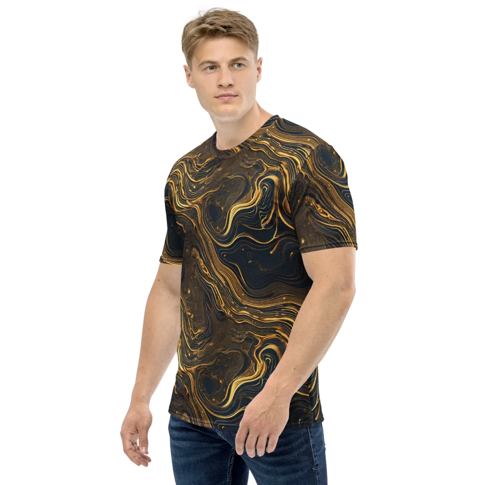 Auric Undertow on Men's Crew Neck T-Shirt — Left
