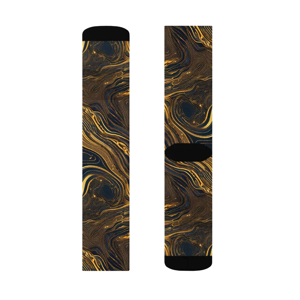 Auric Undertow on Socks — Left Sock