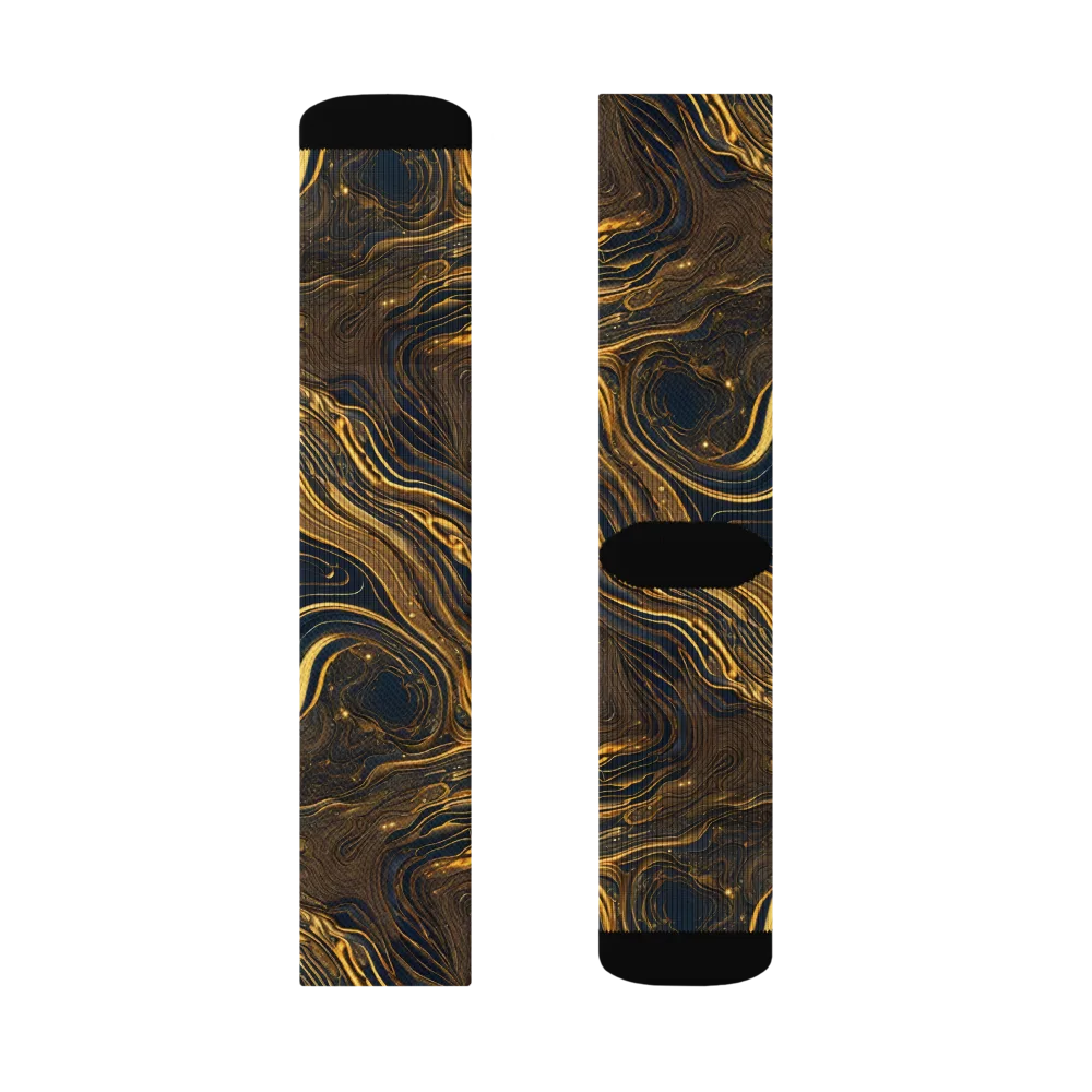 Auric Undertow on Socks — Right Sock