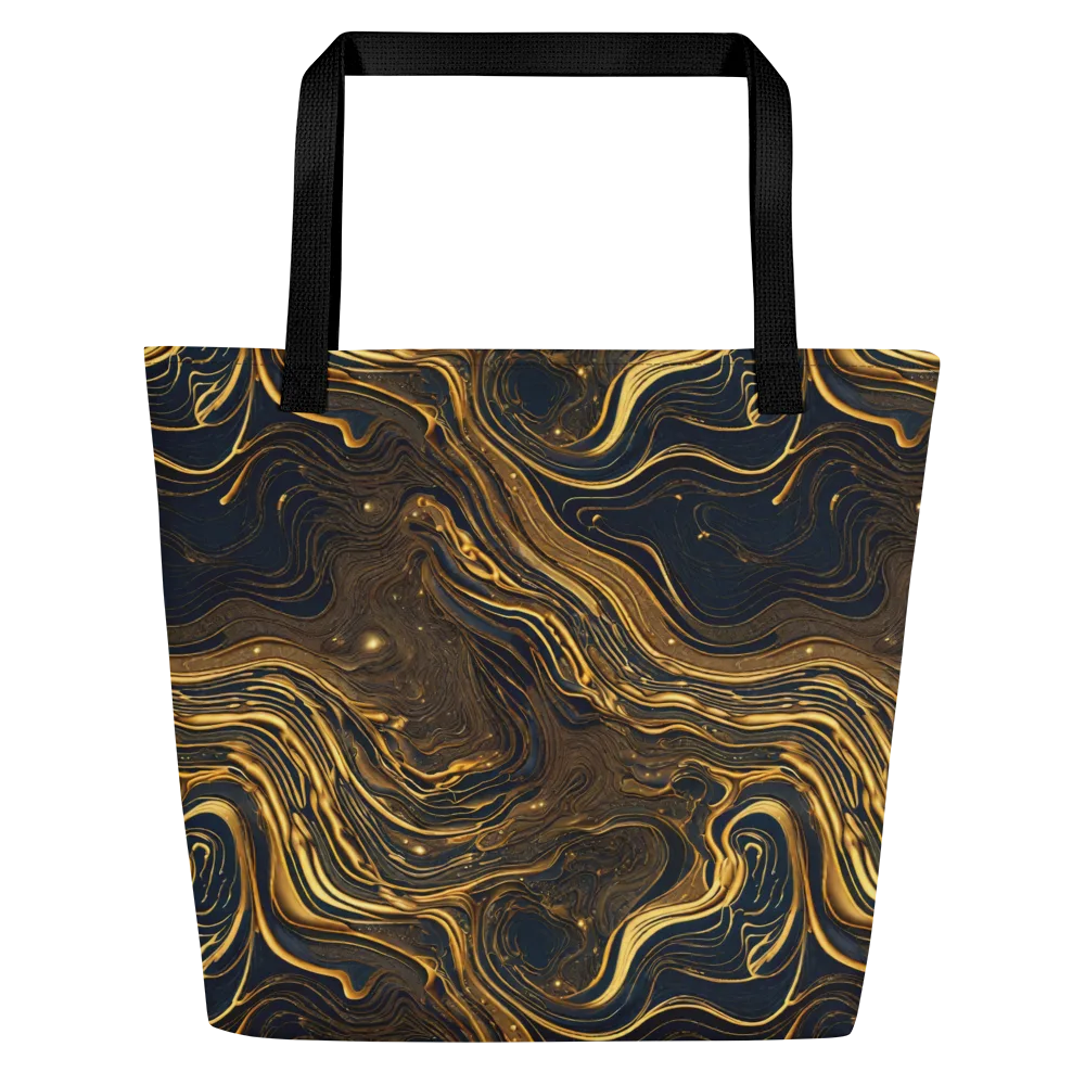 Auric Undertow on Large Tote Bag W/ Pocket — Front