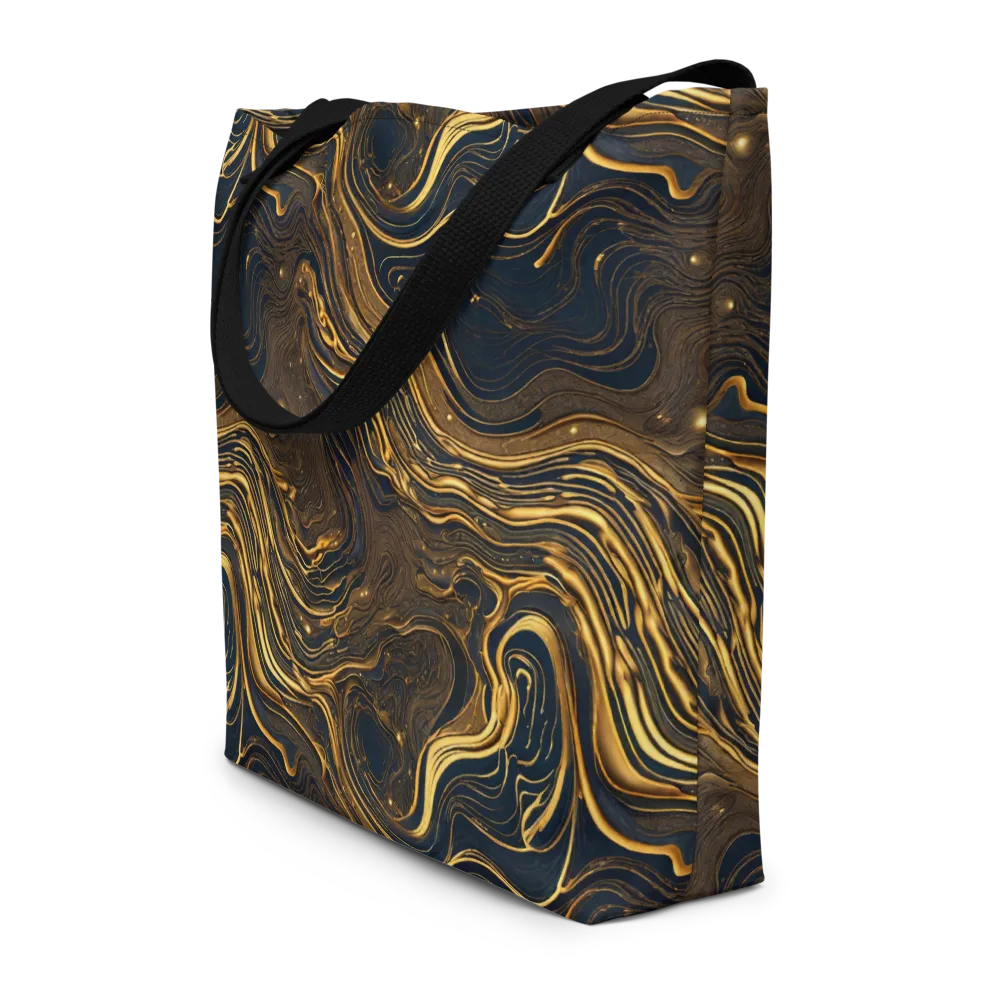 Auric Undertow on Large Tote Bag W/ Pocket — Front