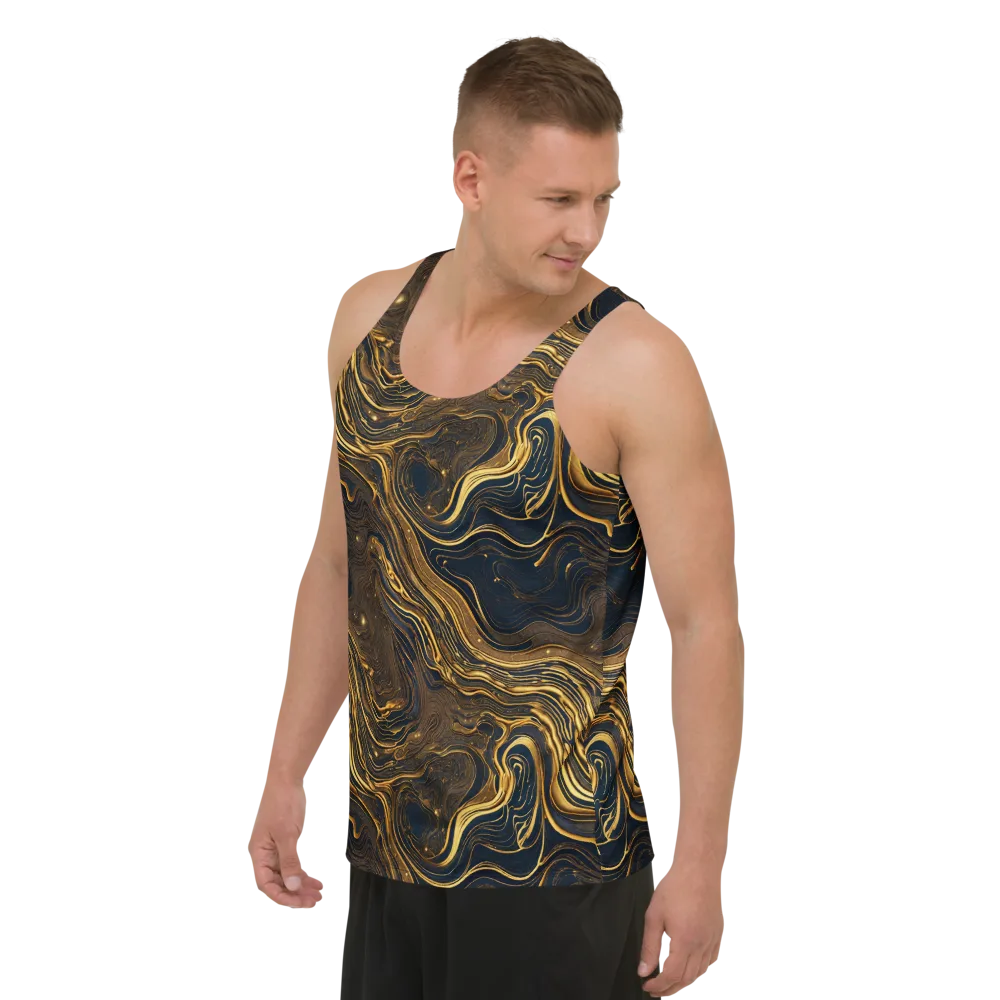 Auric Undertow on Men's Tank Top — Left Front
