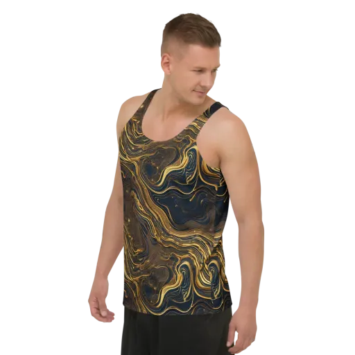 Auric Undertow on a Men's Tank Top