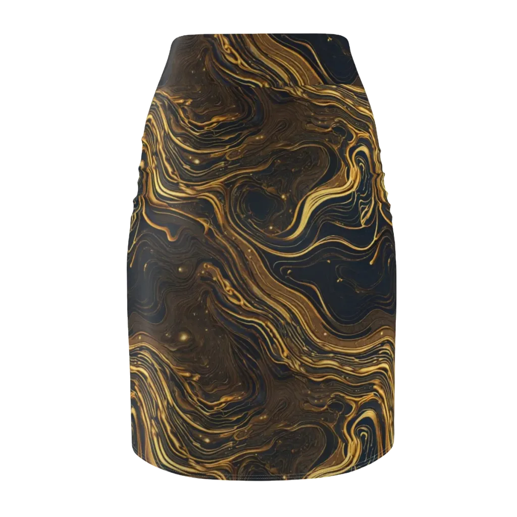 Auric Undertow on Pencil Skirt — Back