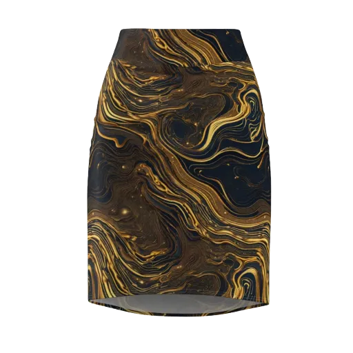 Auric Undertow on a Pencil Skirt