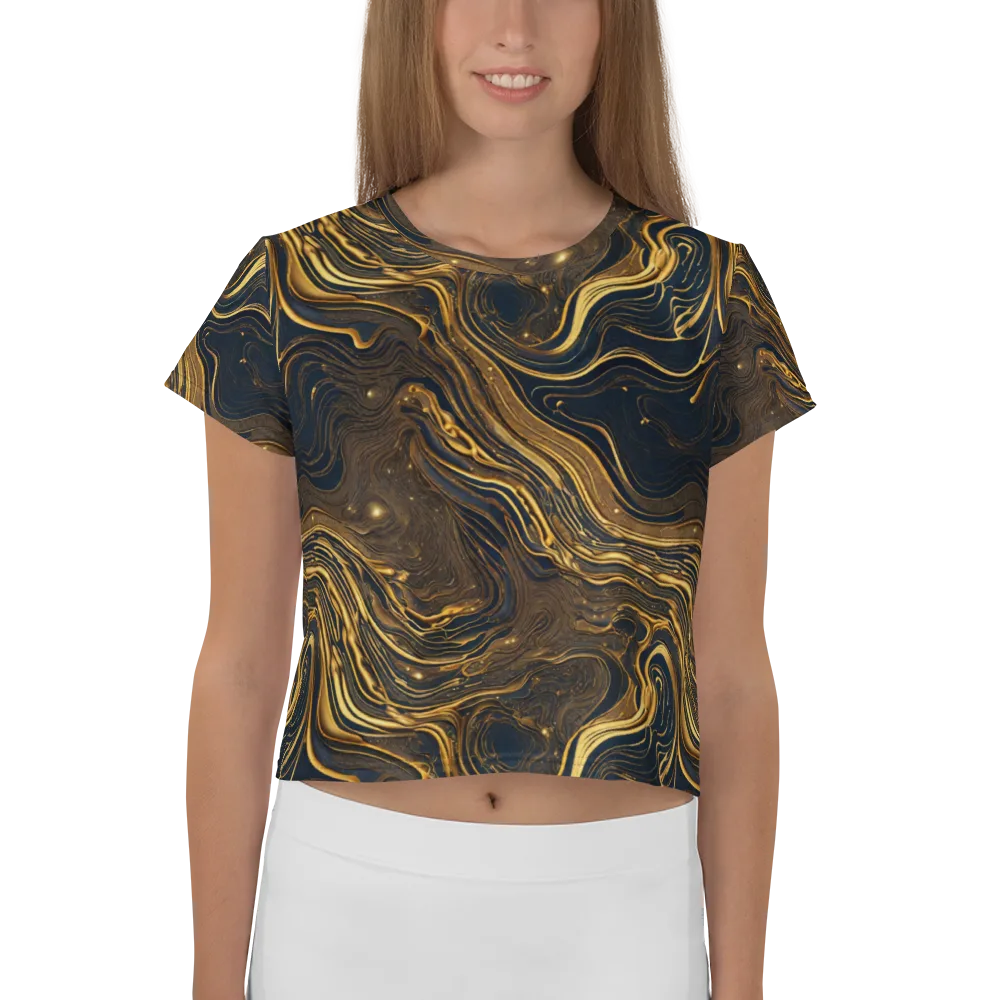 Auric Undertow on Crop Tee — Front