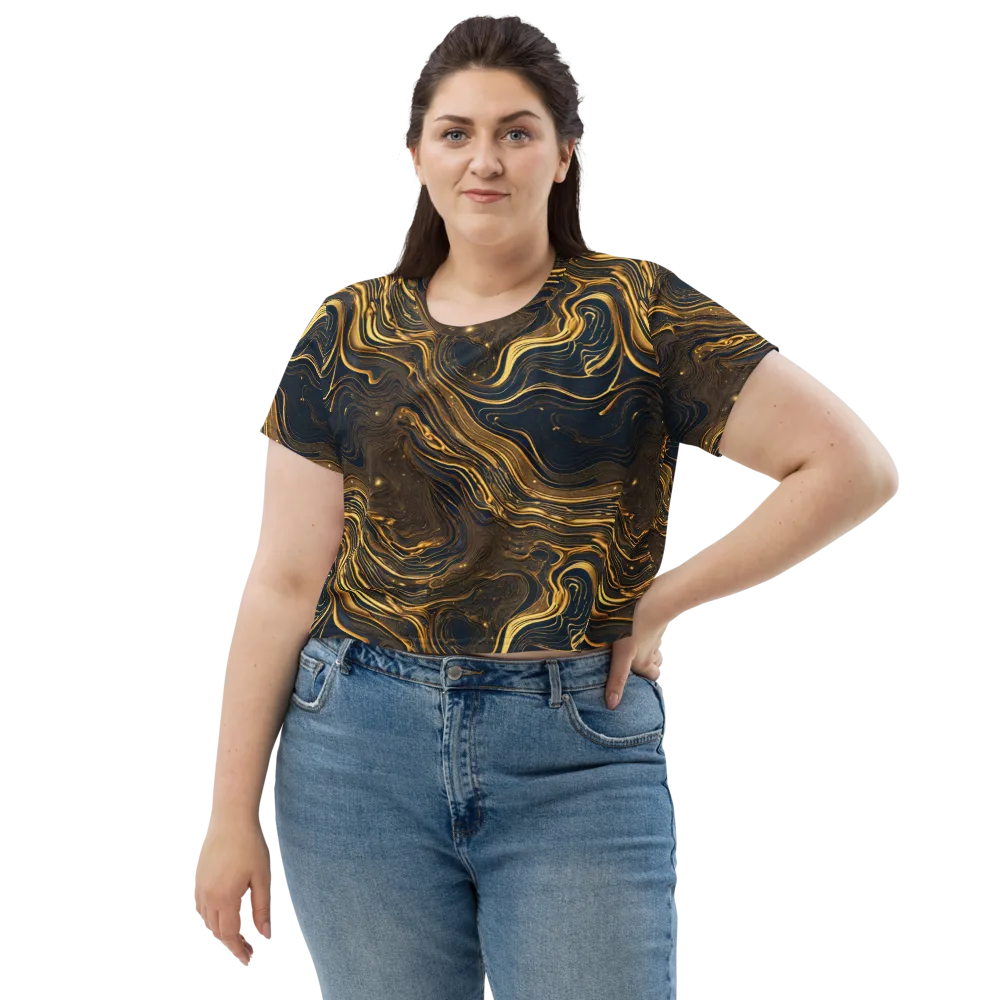 Auric Undertow on Crop Tee — Front