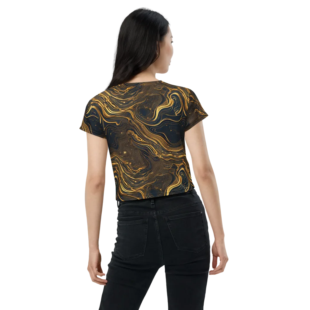 Auric Undertow on Crop Tee — Back