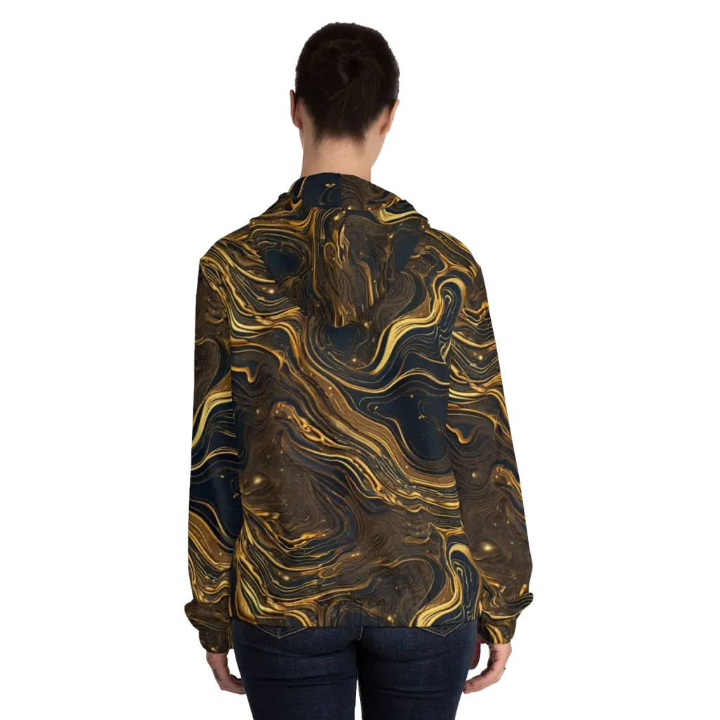 Auric Undertow on Women's Full-Zip Hoodie — Back On Person