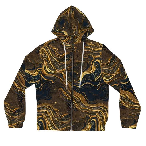 Auric Undertow on a Women's Full-Zip Hoodie