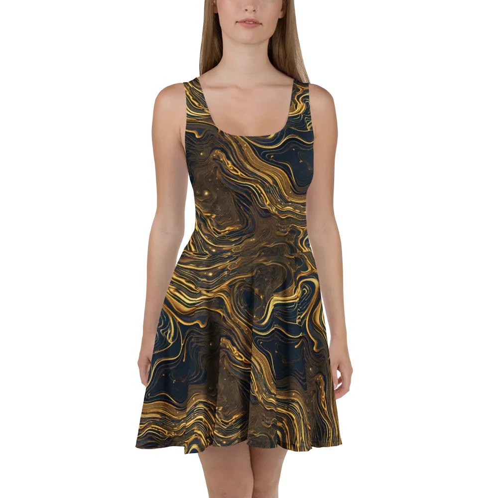 Auric Undertow on Skater Dress — Front