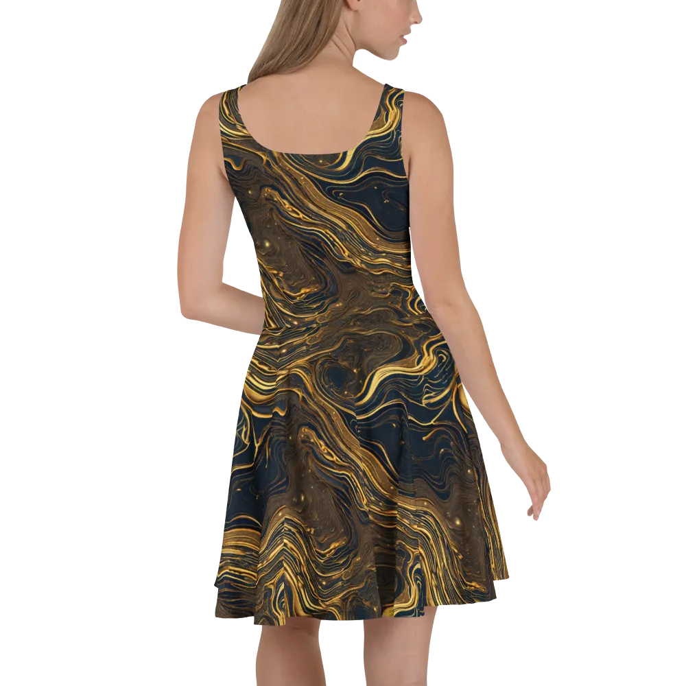 Auric Undertow on Skater Dress — Back