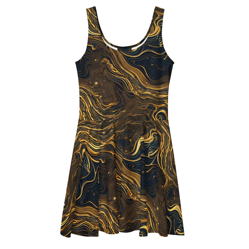 Auric Undertow on Skater Dress — Front