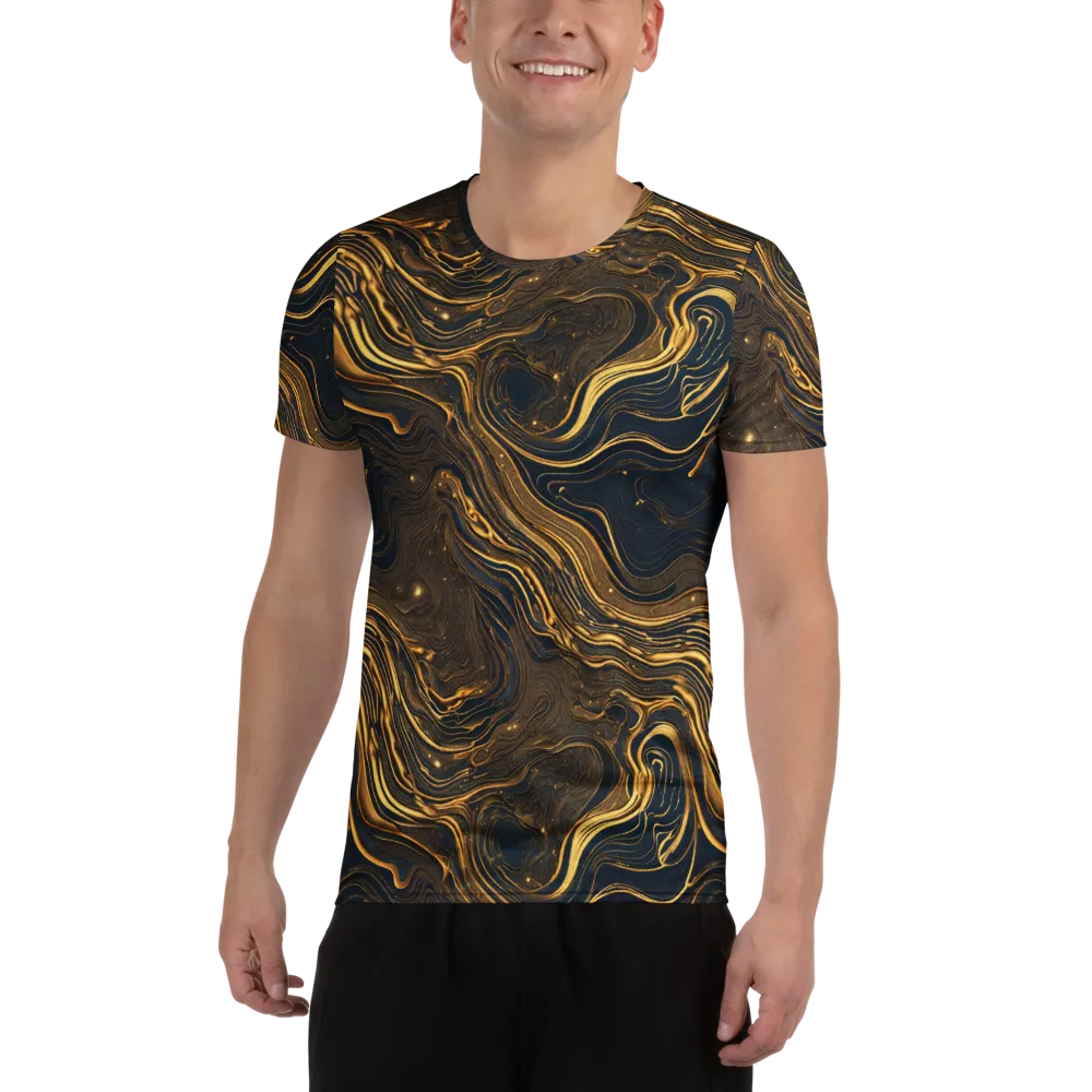 Auric Undertow on Men's Athletic T-Shirt — Front