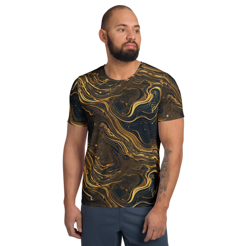 Auric Undertow on Men's Athletic T-Shirt — Front